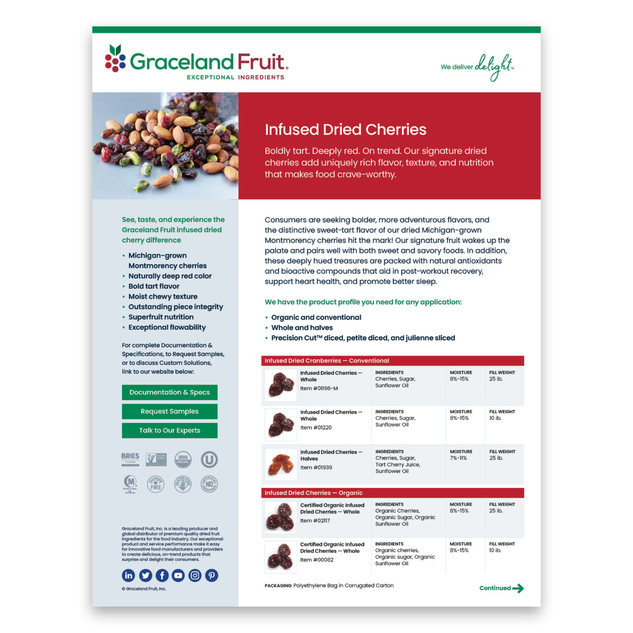 Company &amp; Product Brochures - Graceland Fruit